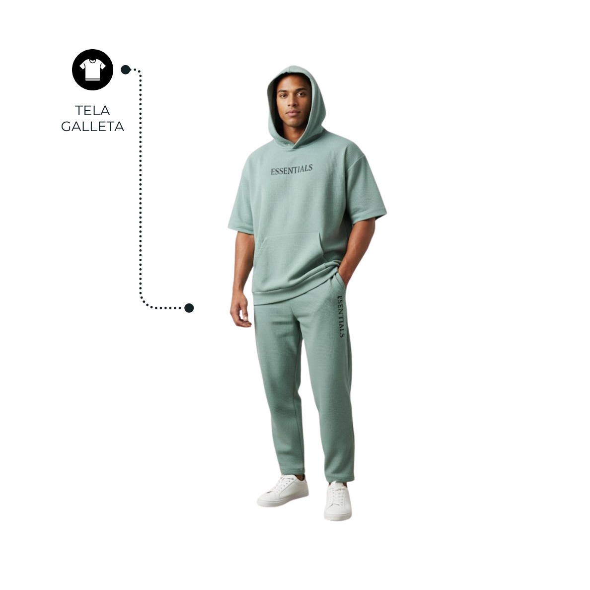 CONJUNTO HOMBRE CAPUCHA