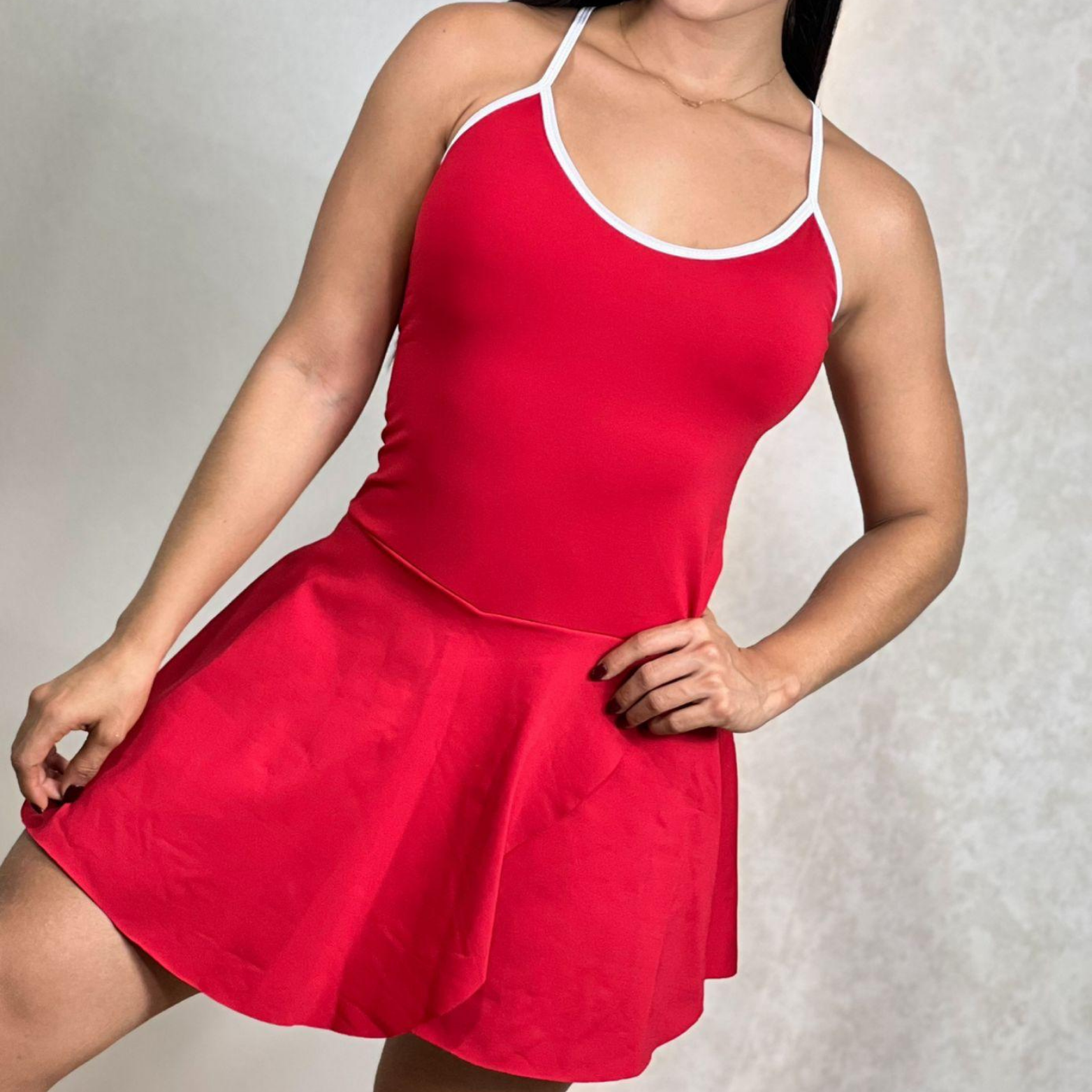 VESTIDO FALDA SHORT ESQUELETO