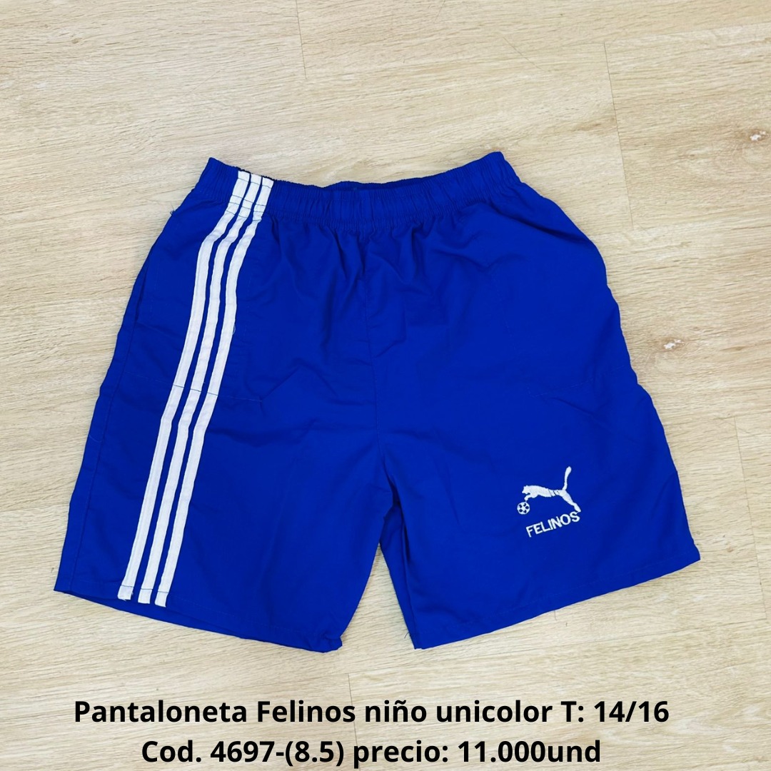 PANTALONETA FELINOS NIÑO UNICOLOR SURTIDO
