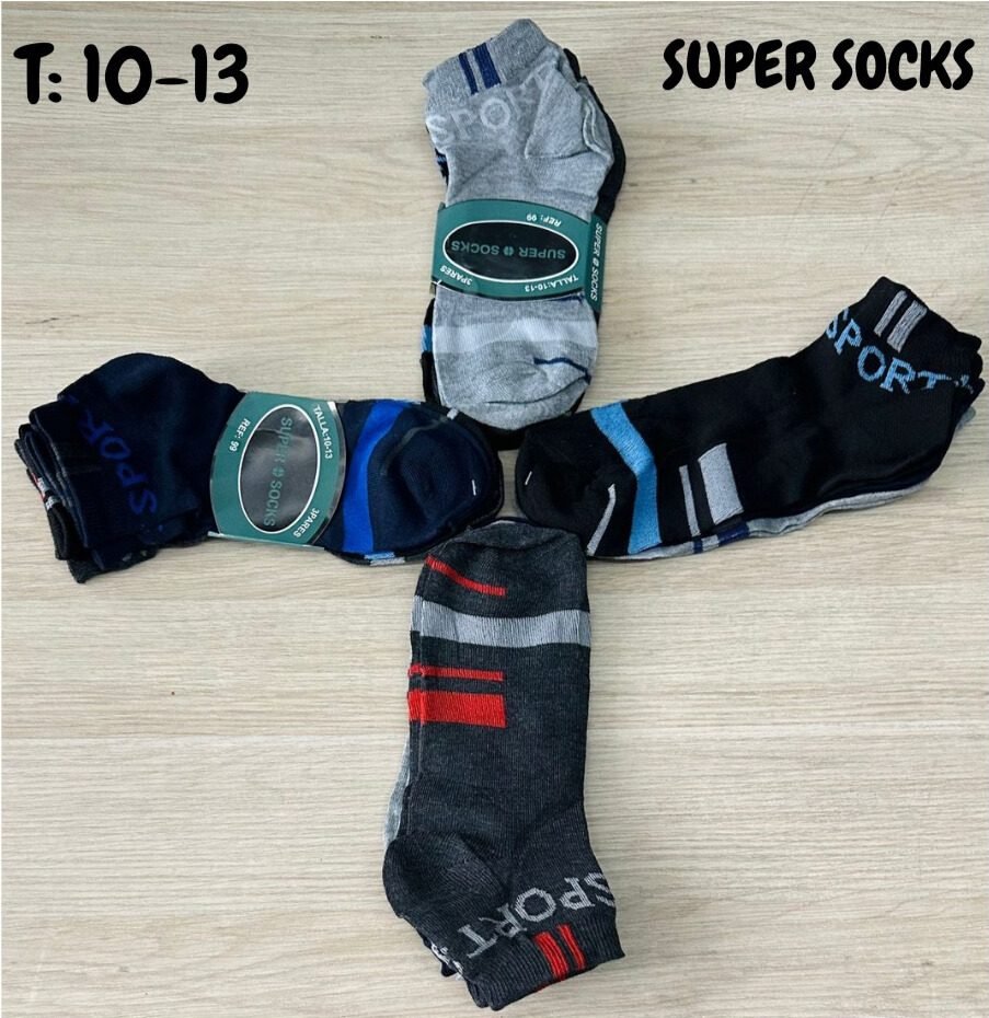MEDIA HB ECONOMICA SUPER SOCKS SURTIDO 