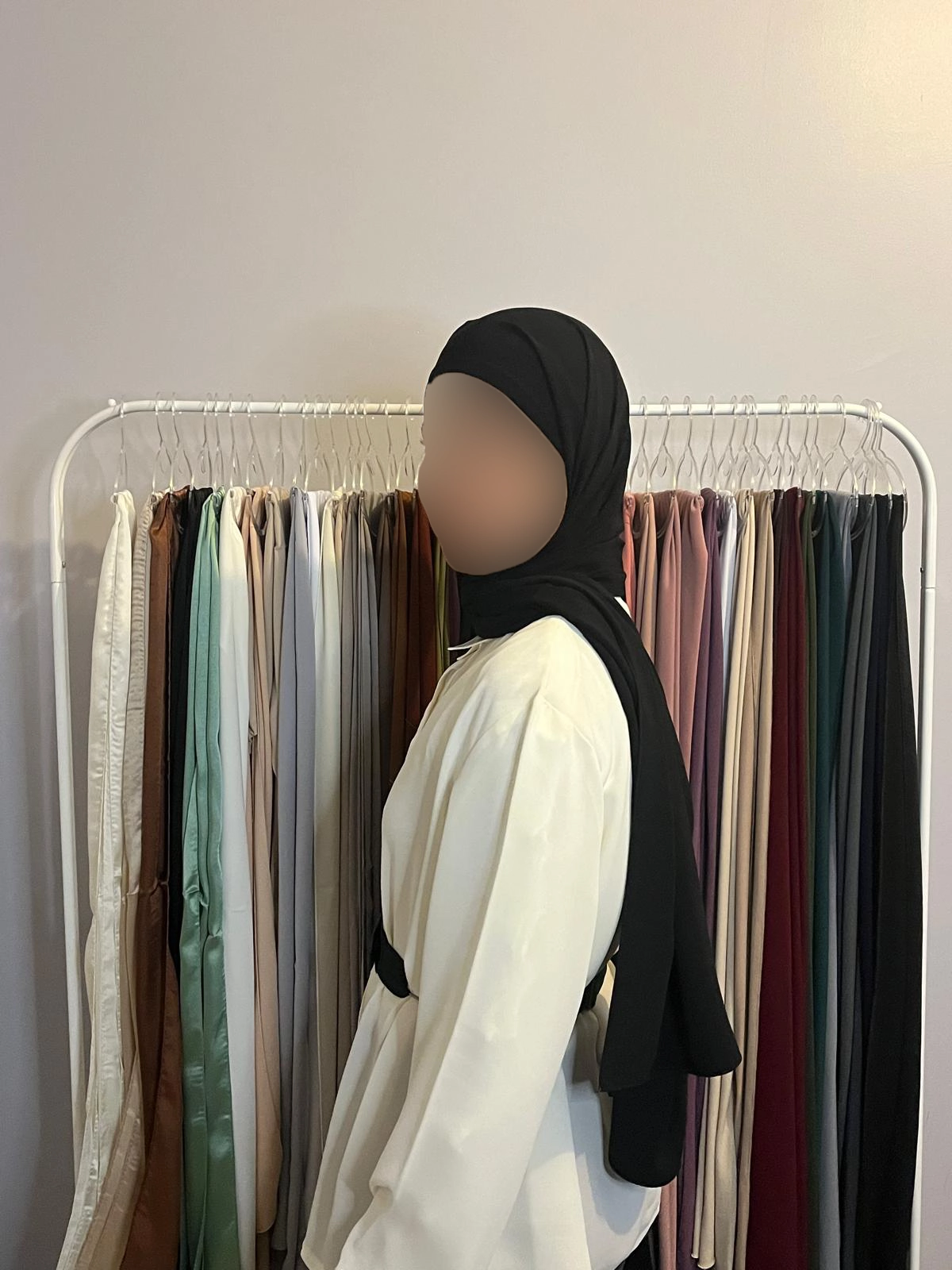 Hijab en Soie de Médine à enfiler