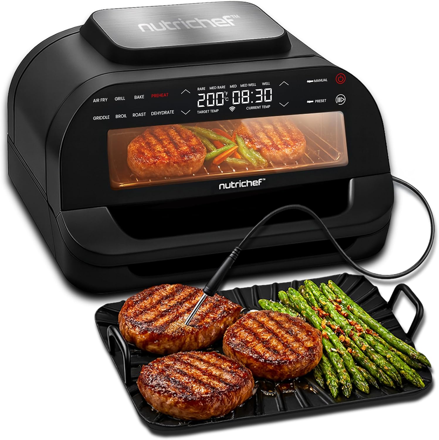 NutriChef Multifunction Electric Air Fryer Oven