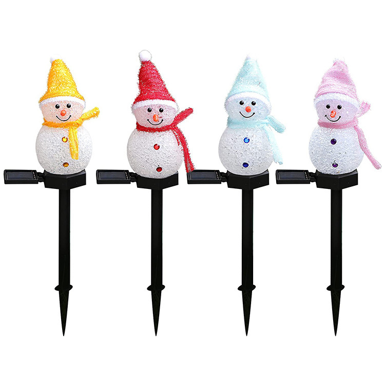 Solar Snowman Garden Light