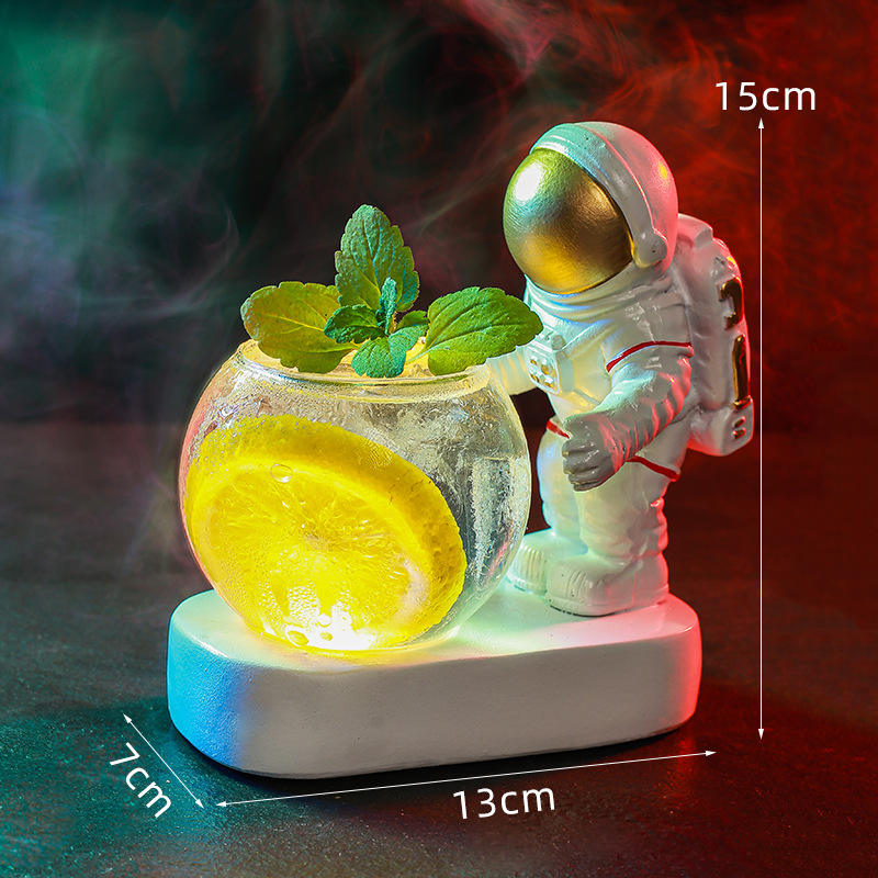 Astronaut Lemon Glass Night Light