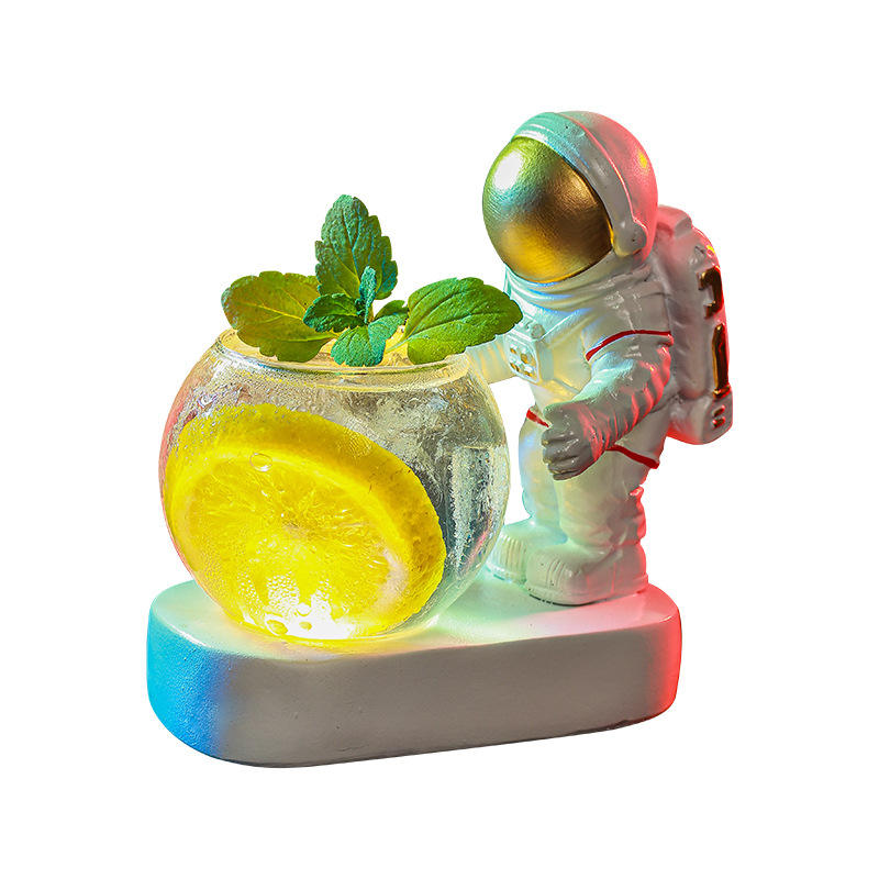 Astronaut Lemon Glass Night Light