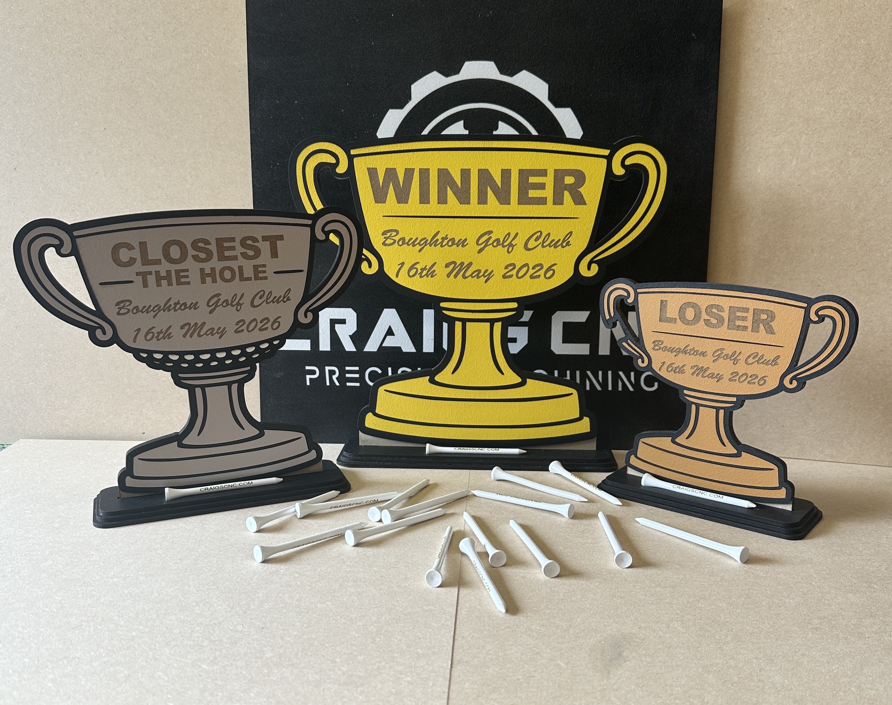 Closes The Hole – Funny Golf Trophy SVG Laser Cut File Humorous Award Digital Download