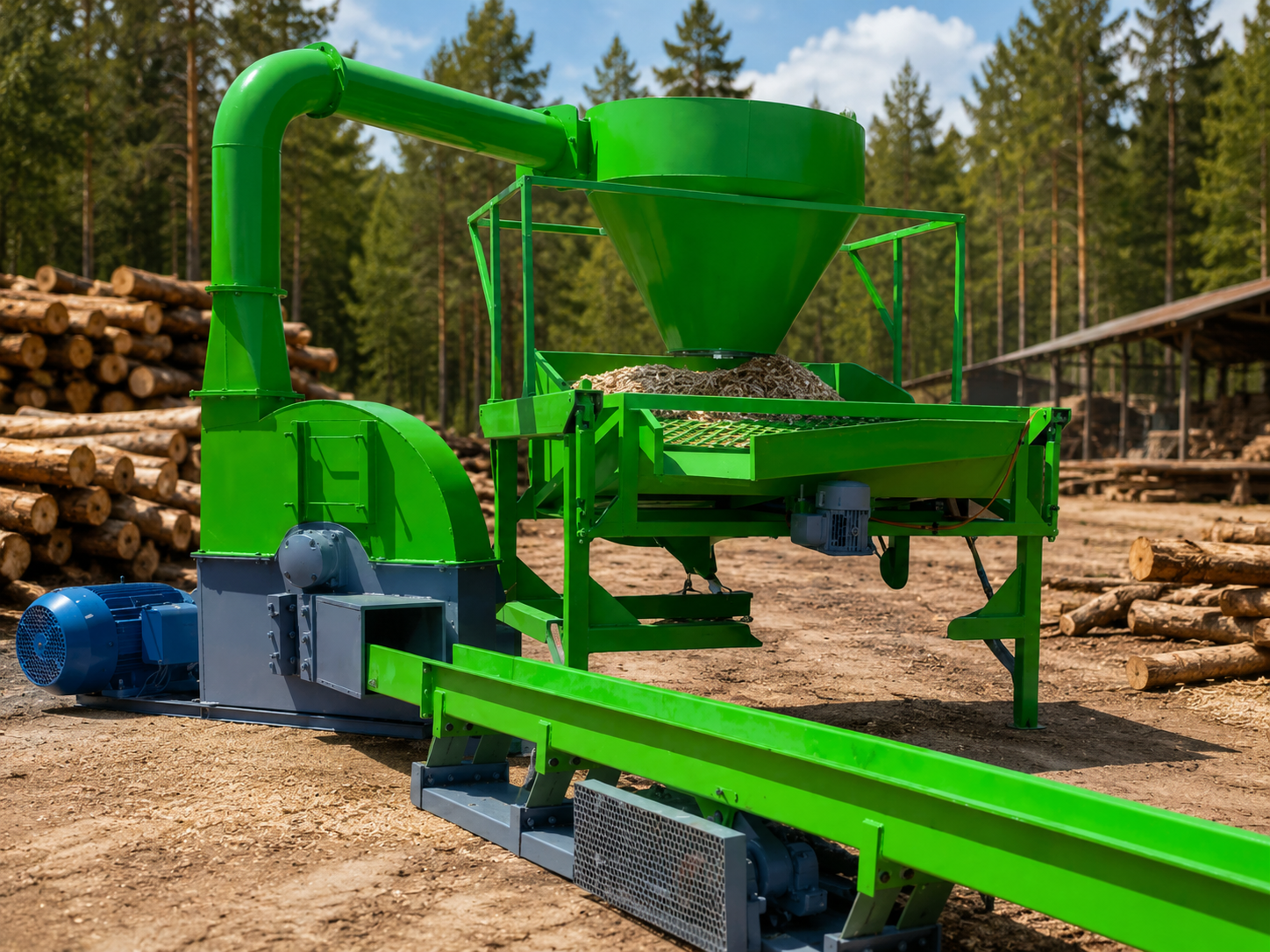 AB MAGNA 38"–48" Wood Chipping System