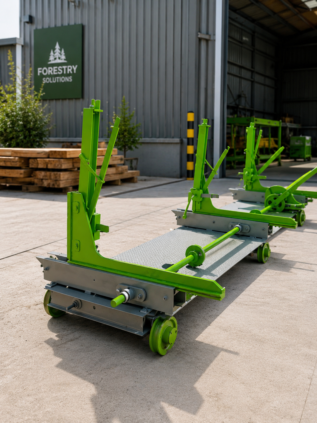 16 ft Three-Knee Log Carriage with Track