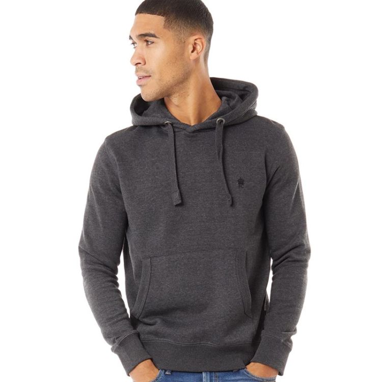 Fcuk Men Pullover Hoodie Charoal