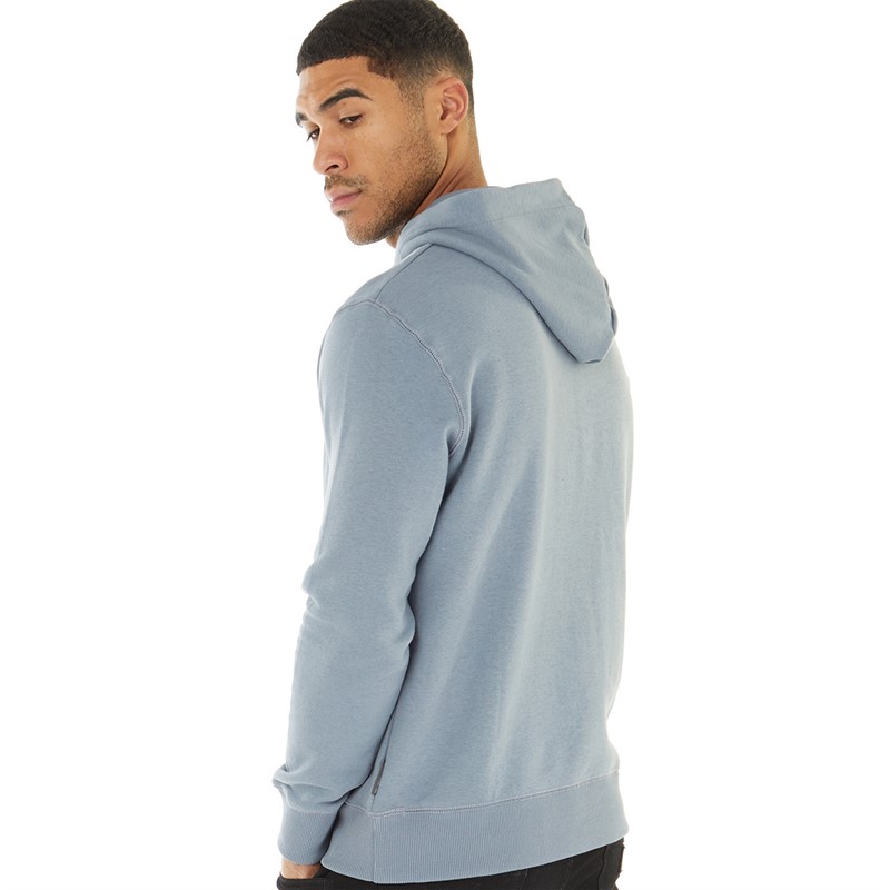 French Connection Mens Overhead Hoodie Light Blue/​Marine