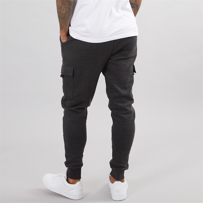 Mens FC Cargo Joggers Charcoal Mel