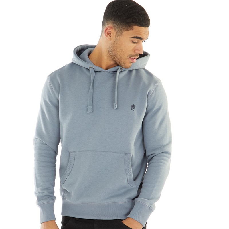 French Connection Mens Overhead Hoodie Light Blue/Marine
