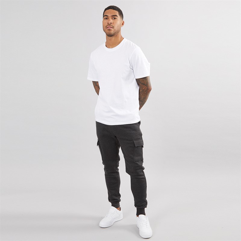 Mens FC Cargo Joggers Charcoal Mel