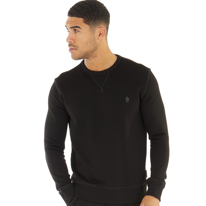 Mens Crew Neck Sweatshirt Black