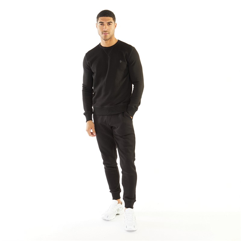 Mens Crew Neck Sweatshirt Black