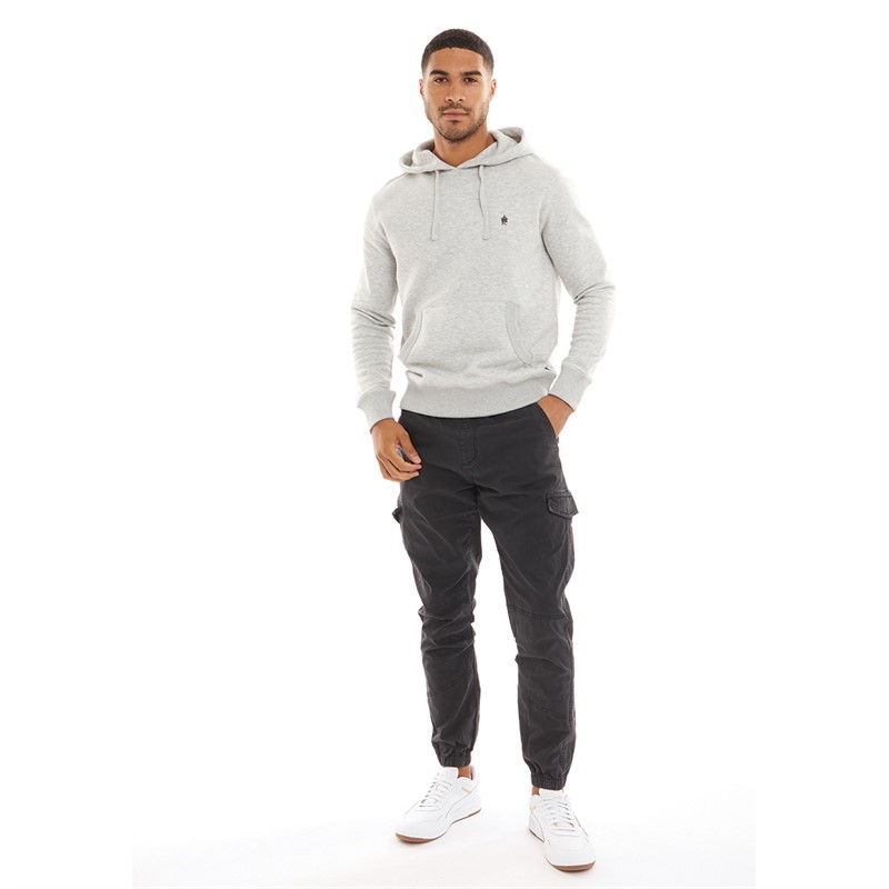 French Connection Mens Overhead Hoodie Light Grey Mel