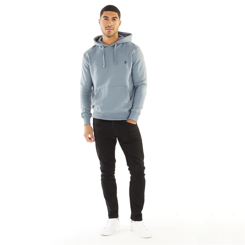 French Connection Mens Overhead Hoodie Light Blue/​Marine