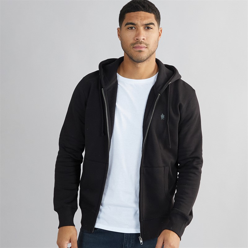 Mens Zip Hoodie Black/Gunmetal