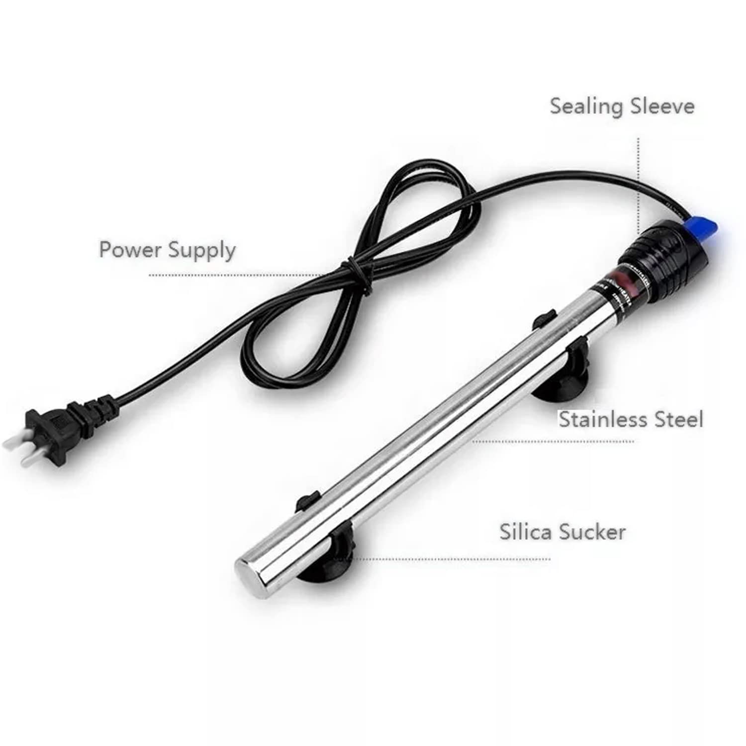 RS 300 Watt  Stainless Steel Rod Aquarium Fish Tank 