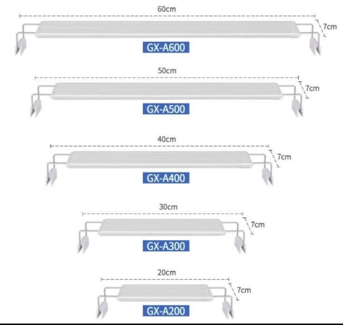 GX-A Series Aquarium LED Light | 2 ft