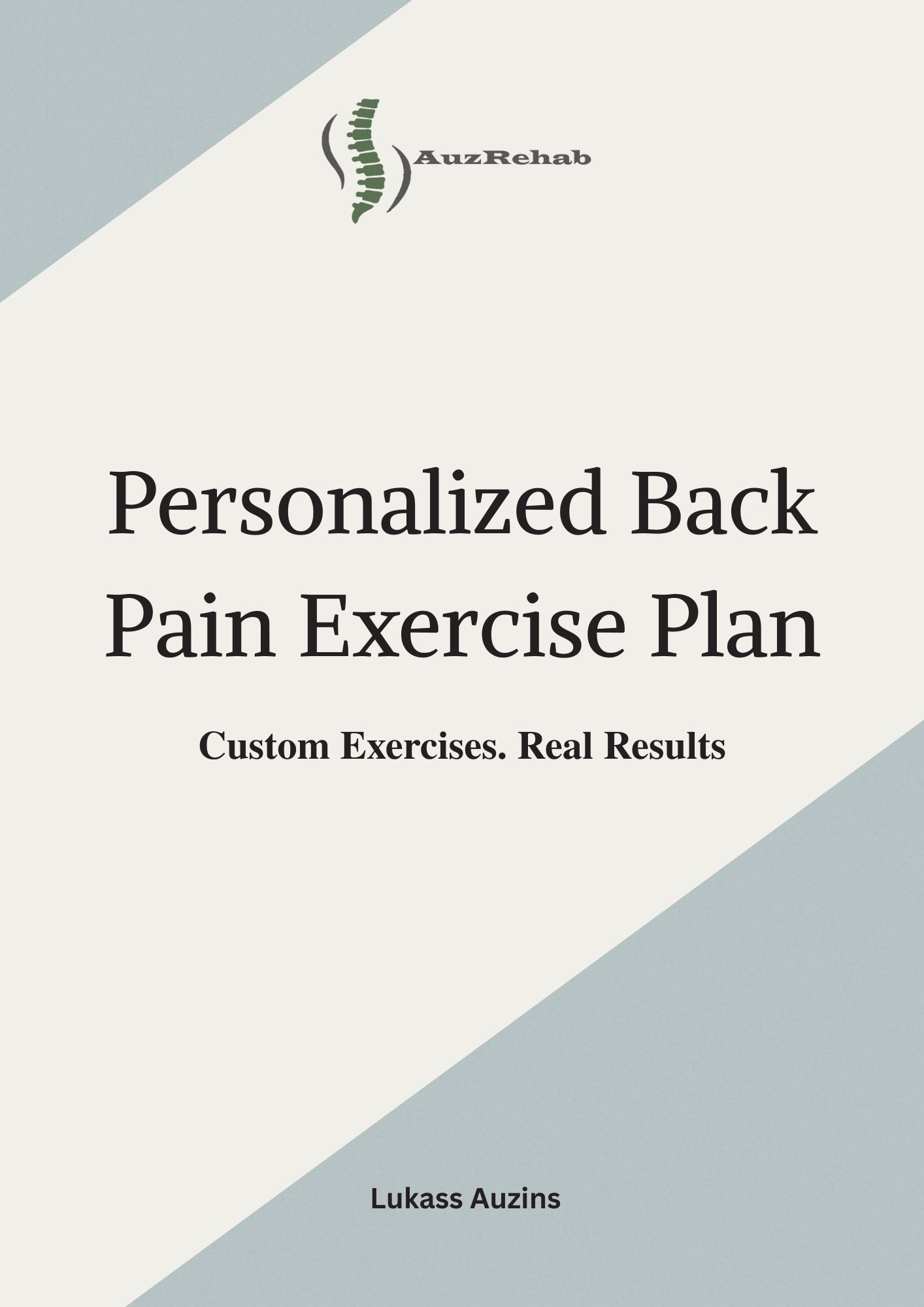 Personalized Back Pain Exercise Plan