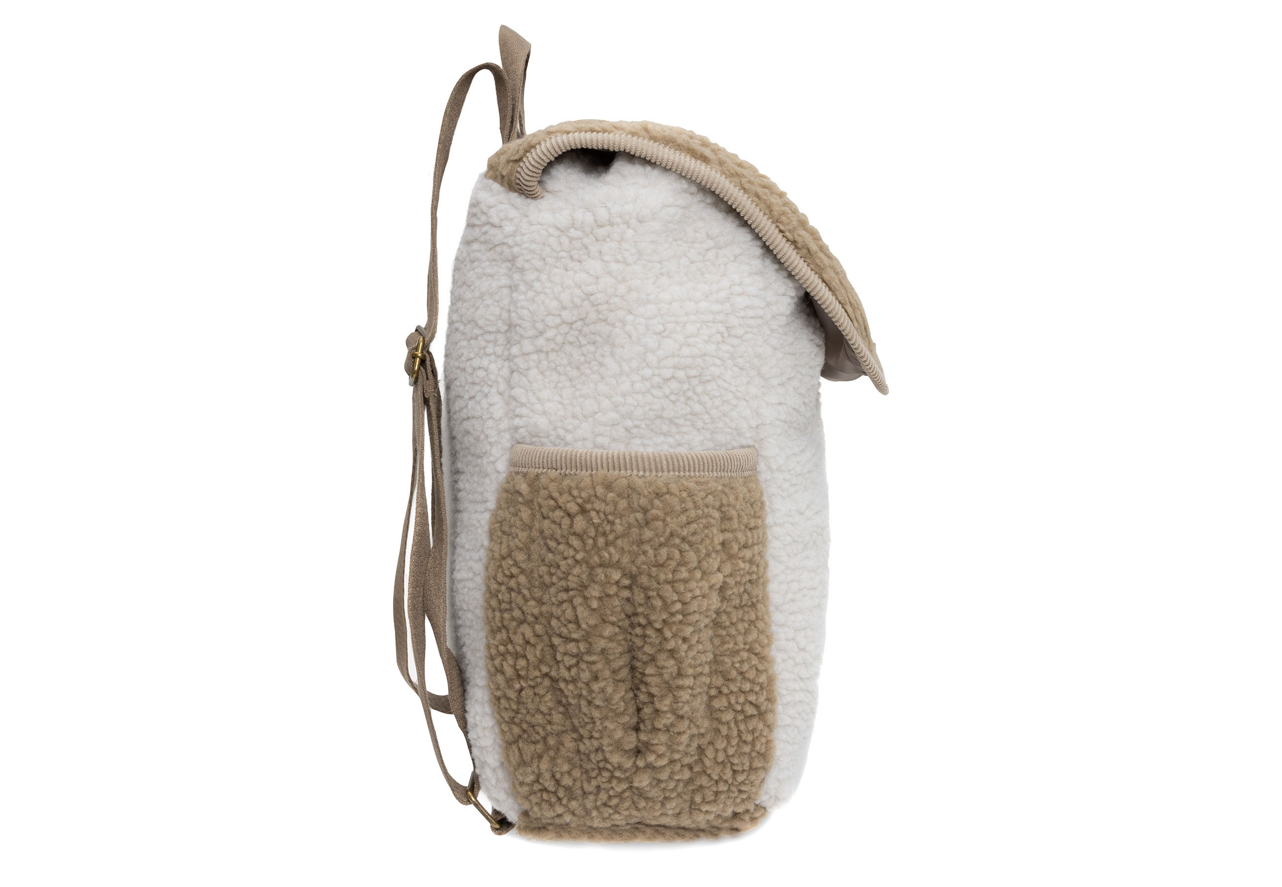 Gepersonaliseerd rugtasje - Beige/wit