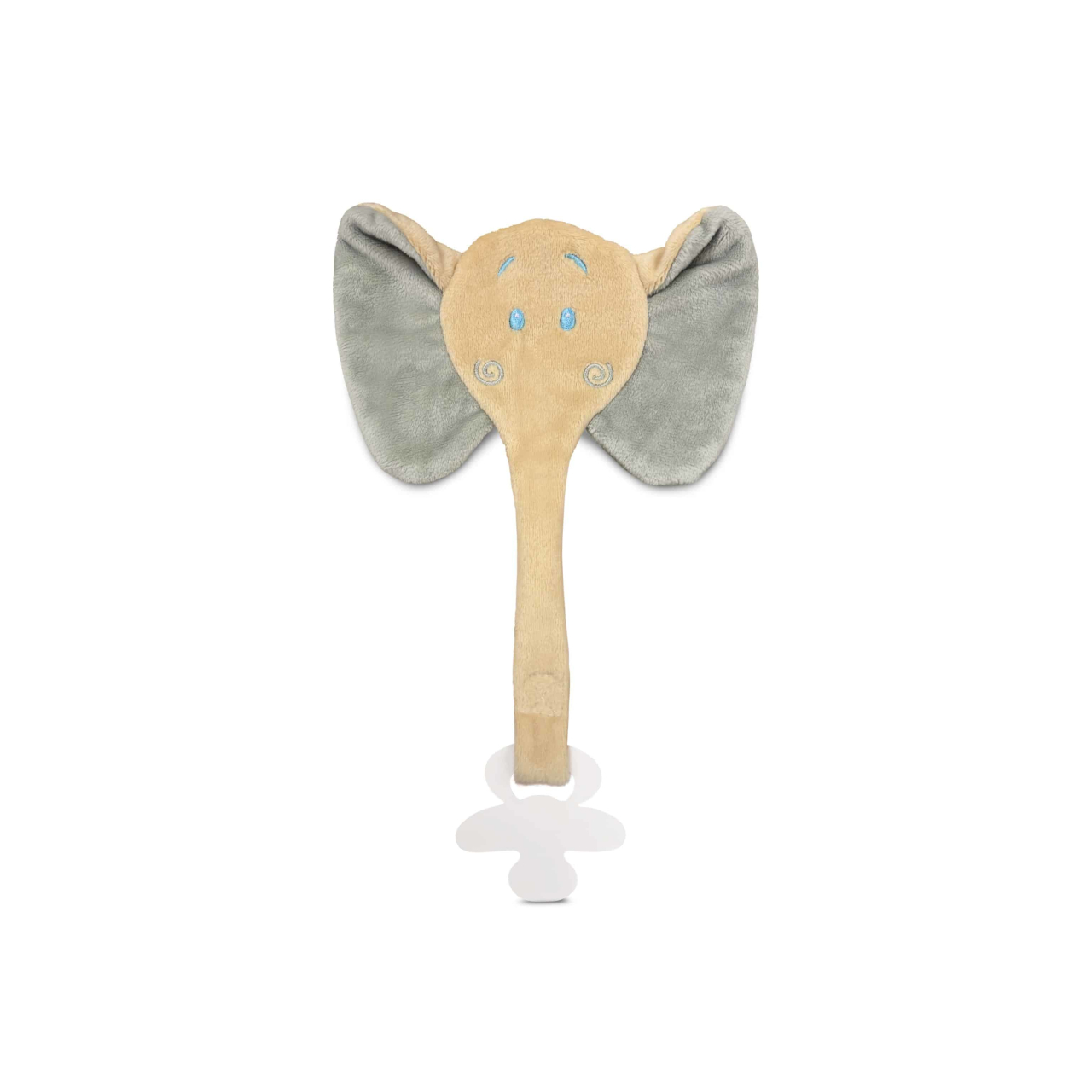 Gepersonaliseerd fopspeendoekje - Olifant beige/geel