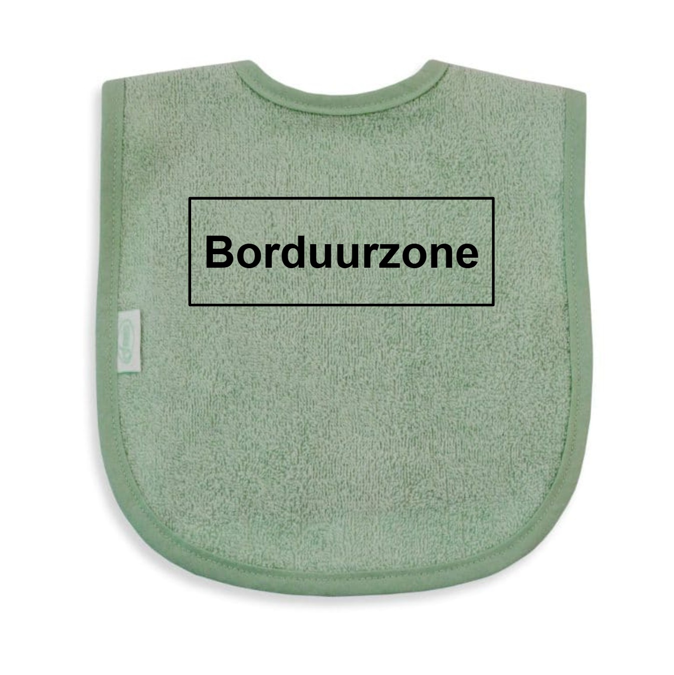 Gepersonaliseerd slabbetje - Saliegroen