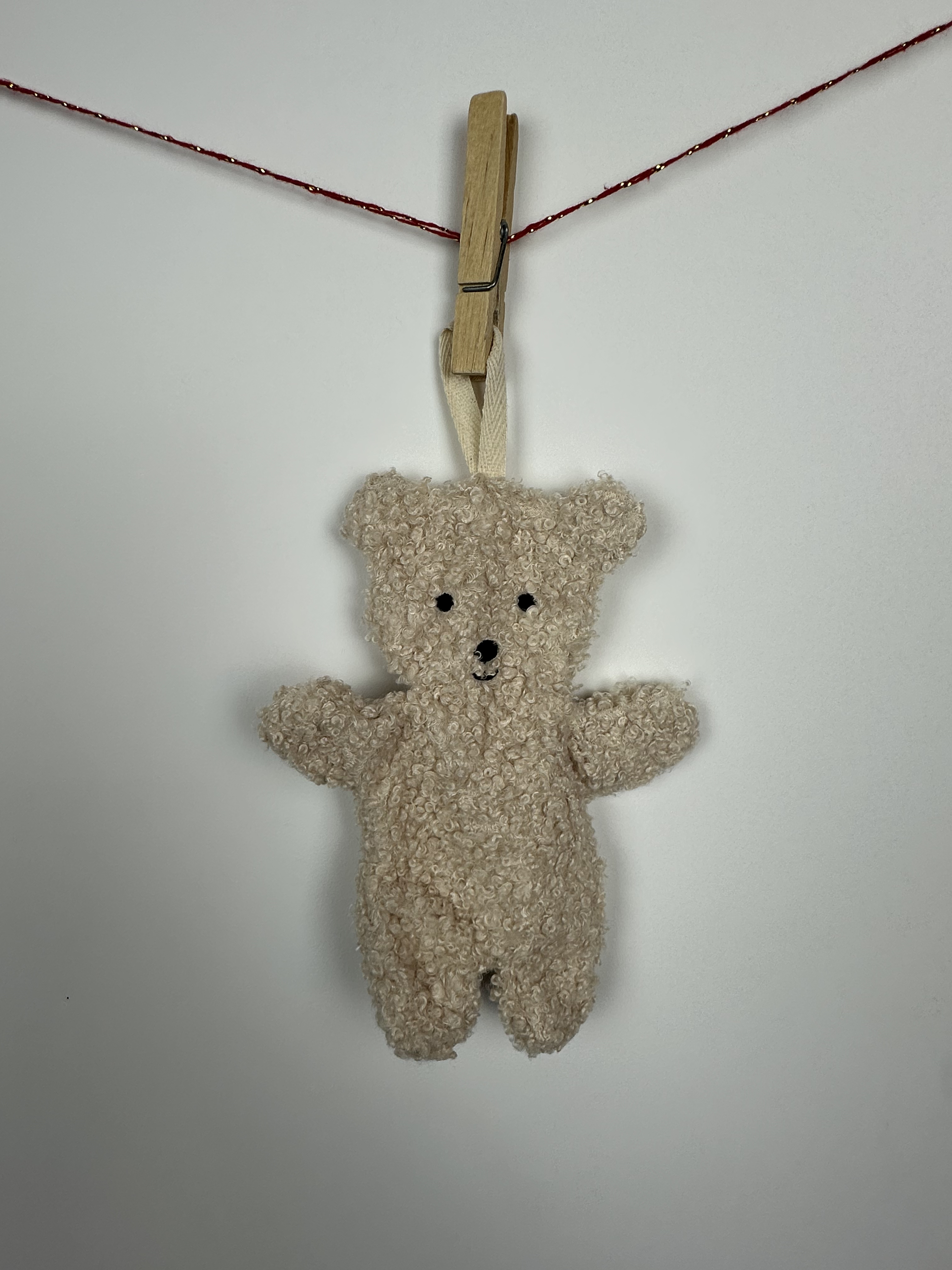 Gepersonaliseerd fopspeendoekje - Beertje crème