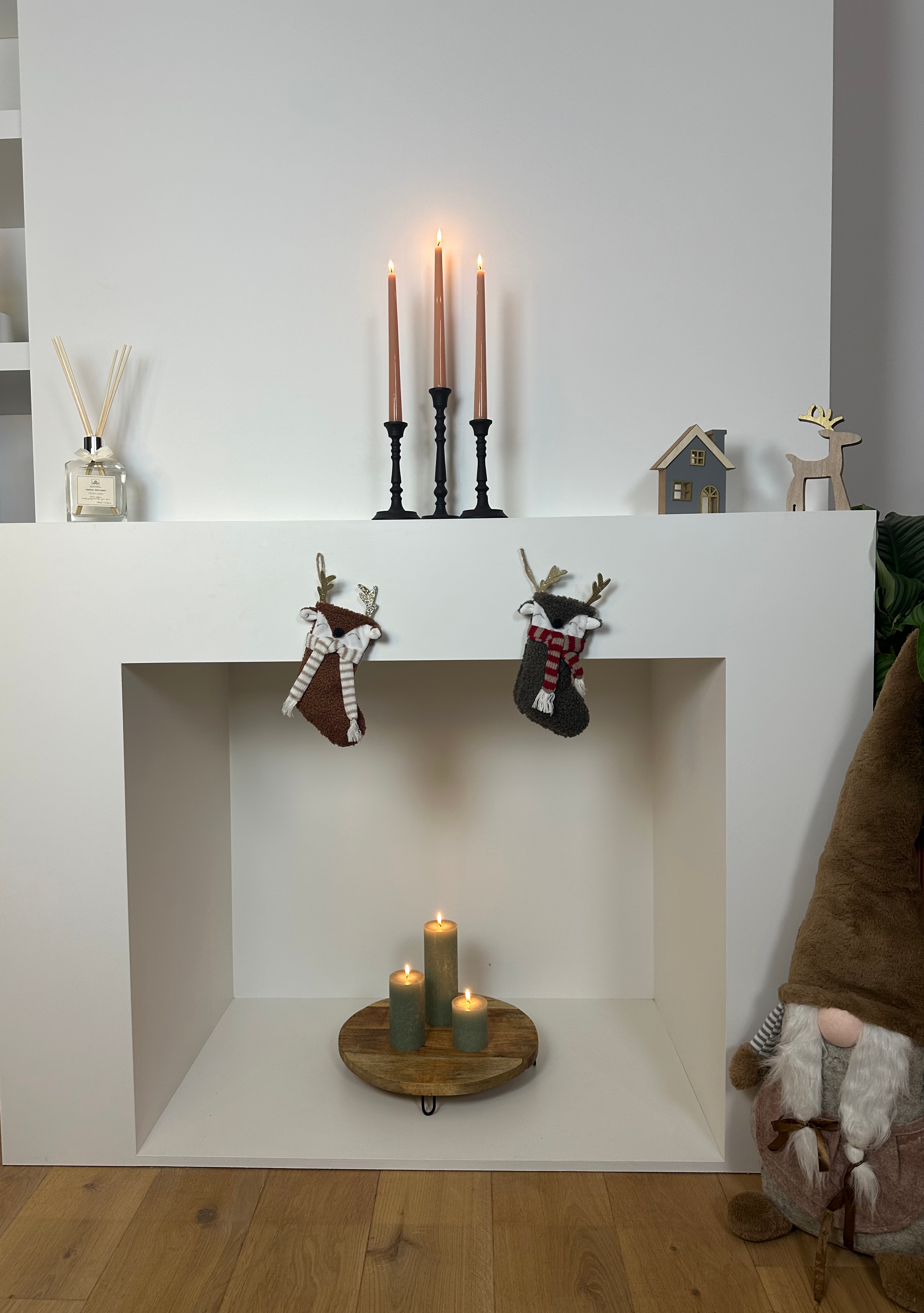 Kerstsok hert klein - Koper