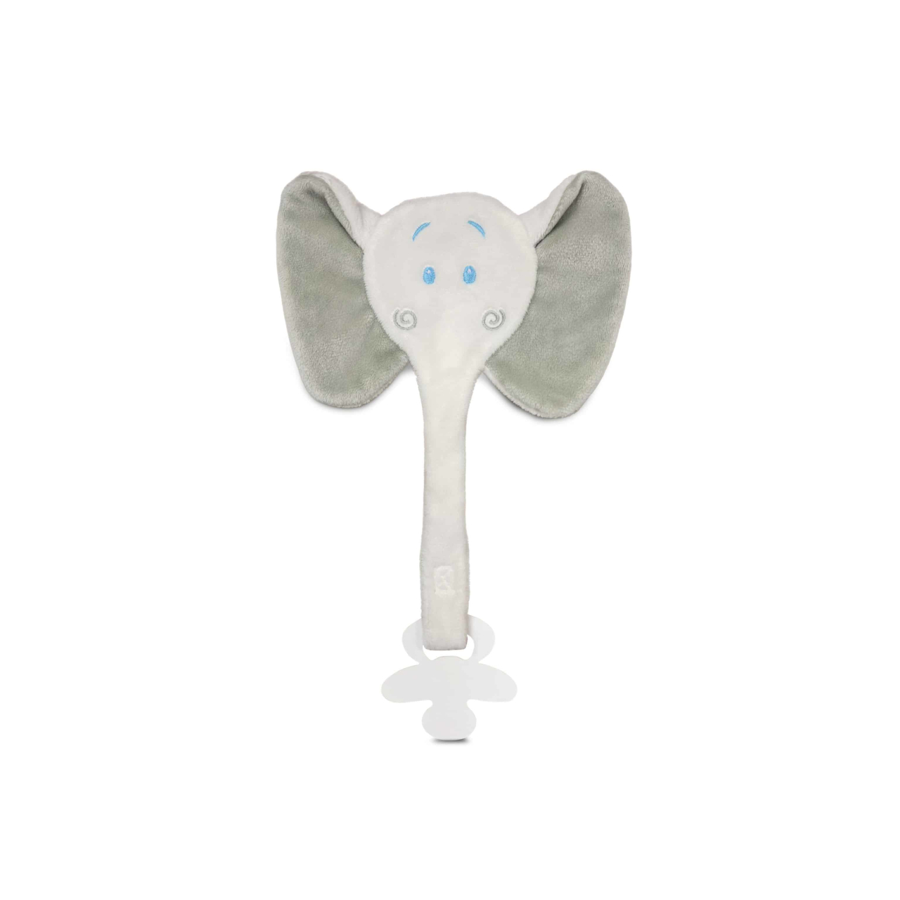 Gepersonaliseerd fopspeendoekje - Olifant grijs