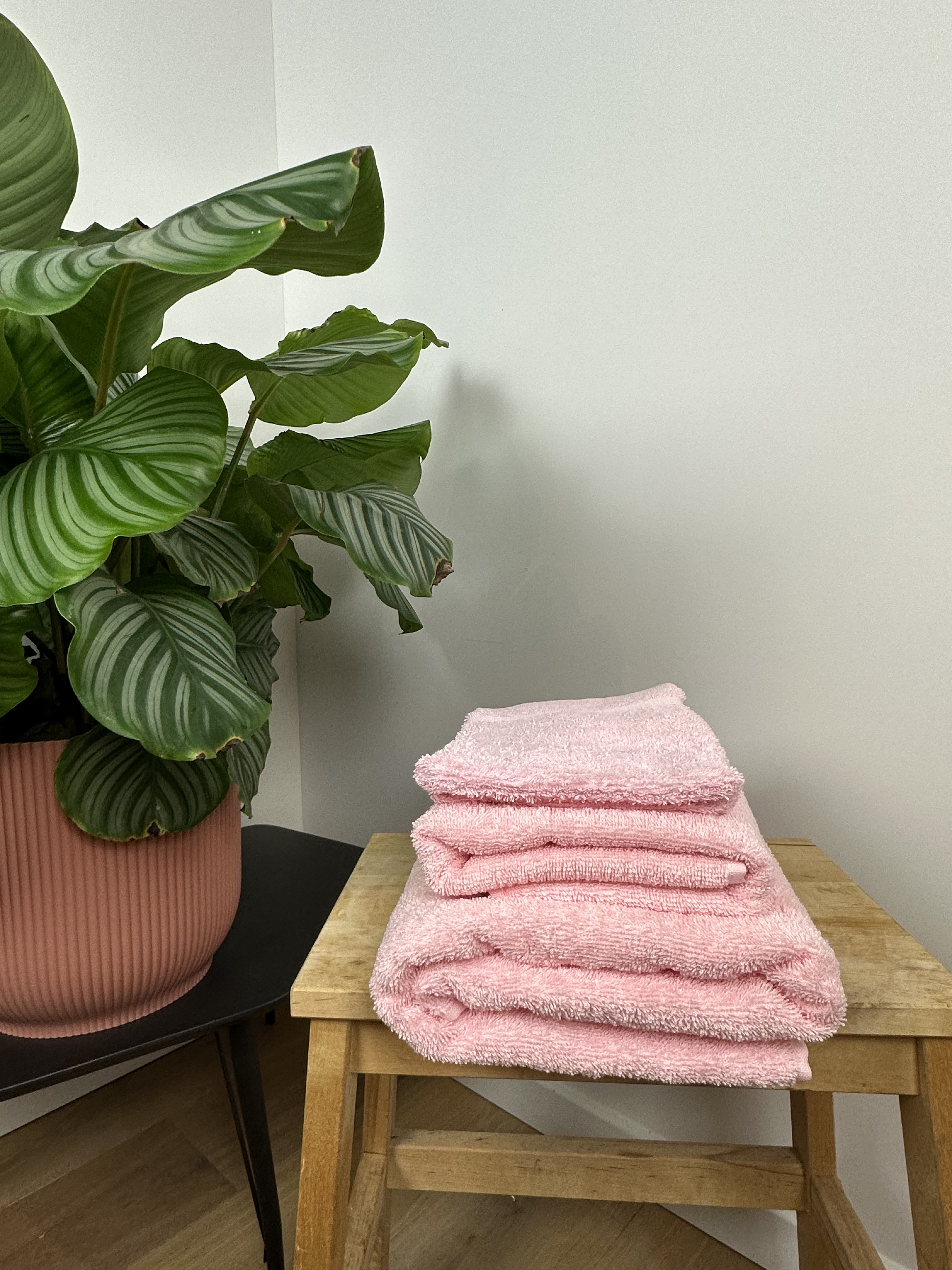 Gepersonaliseerde handdoekenset - Pastelroze