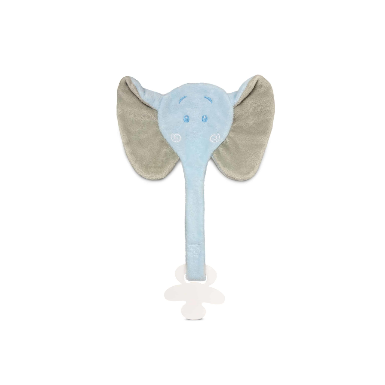 Gepersonaliseerd fopspeendoekje - Olifant blauw