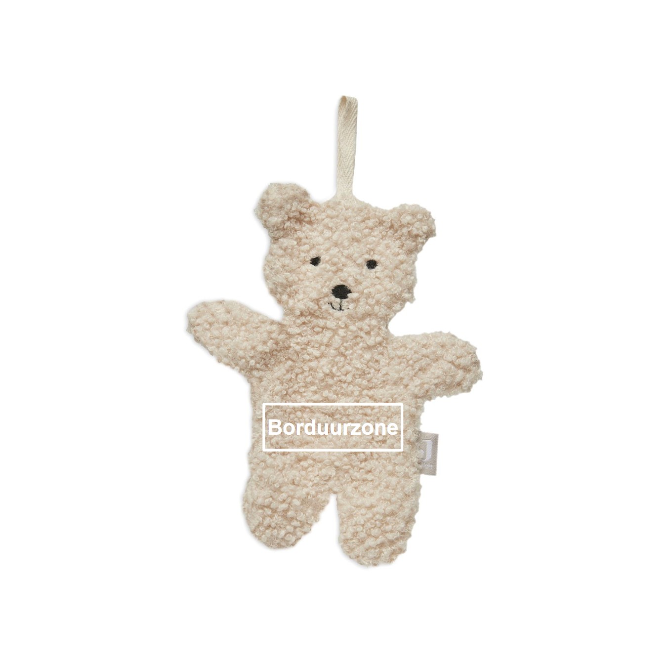 Gepersonaliseerd fopspeendoekje - Beertje crème