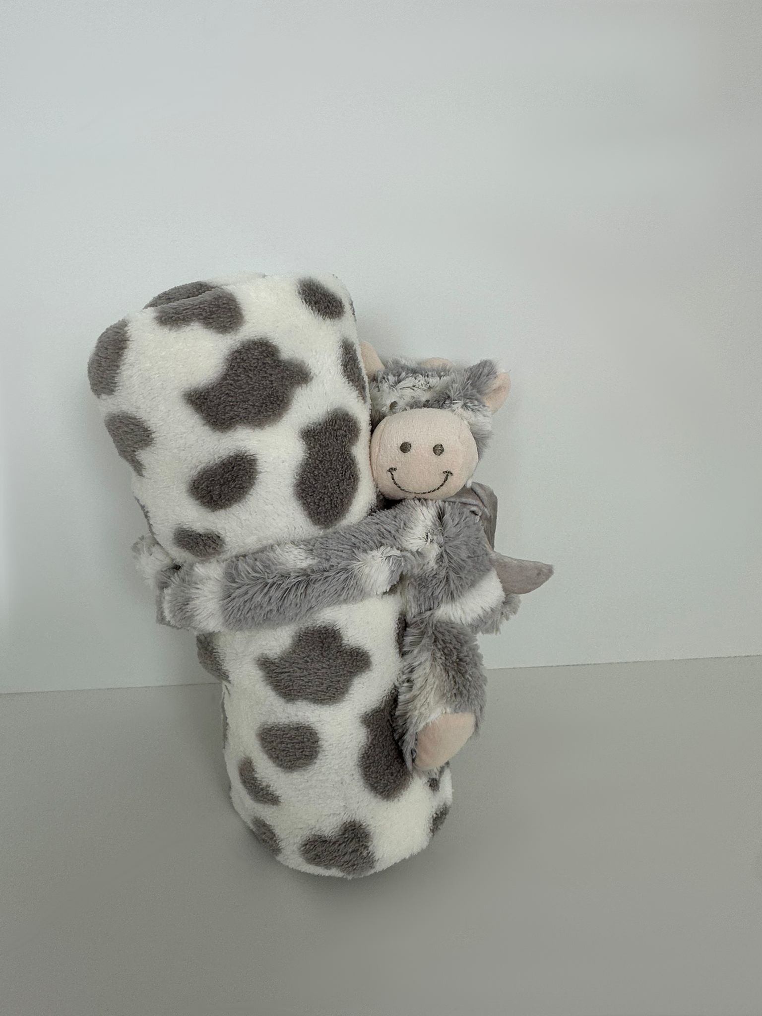 Gepersonaliseerd Fleece Babydekentje – Koe