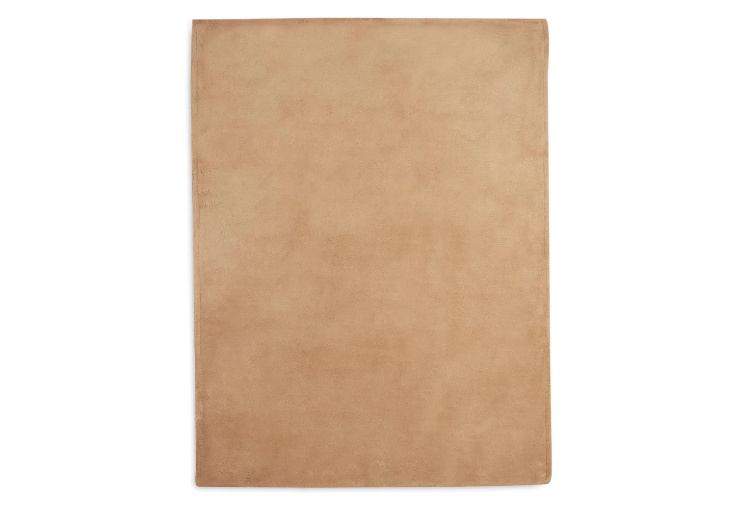 Gepersonaliseerd babydeken met fleece - Caramel beige