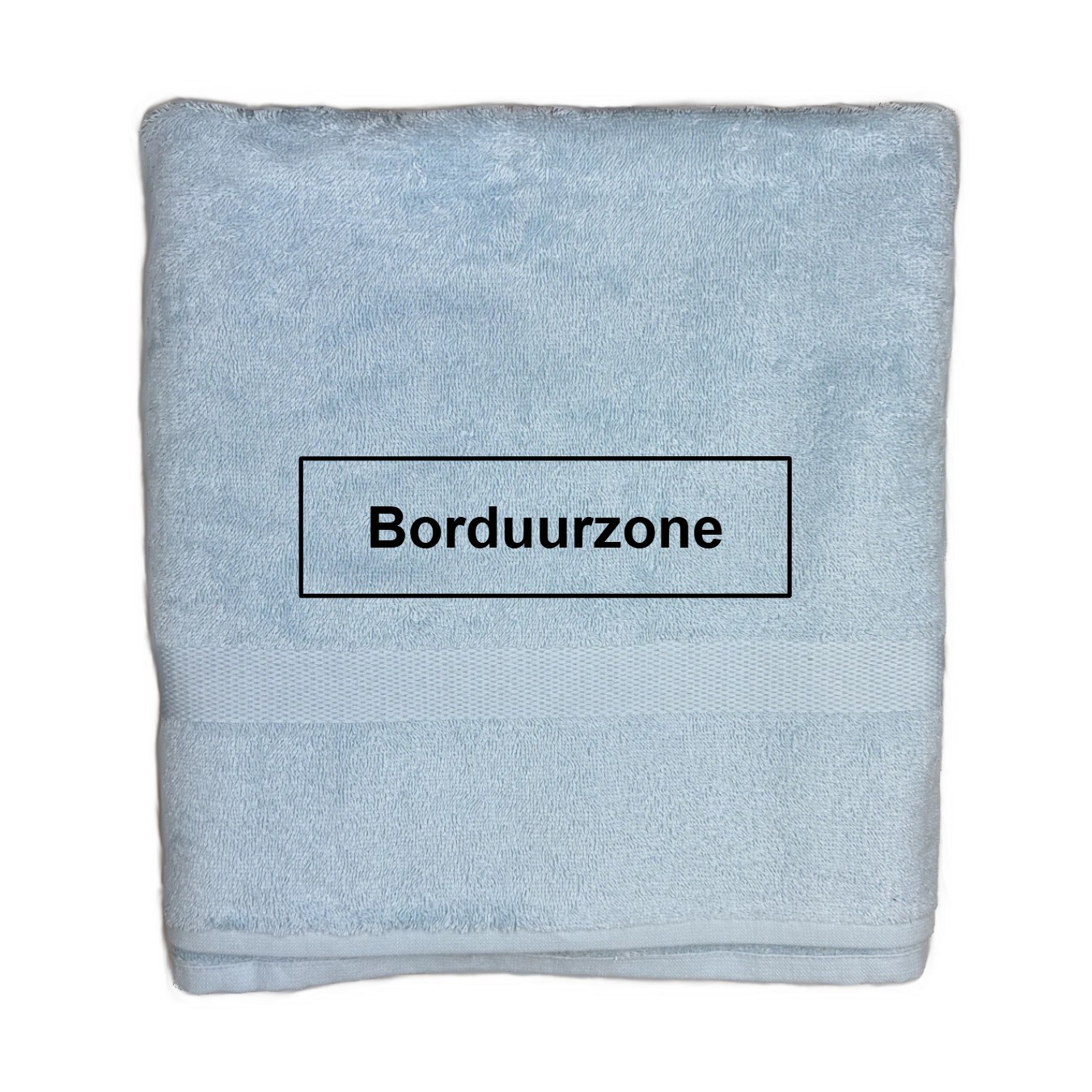 Gepersonaliseerde handdoek (70x140cm) - Babyblauw
