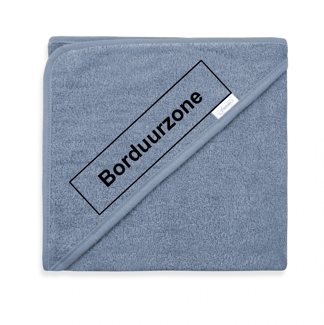 Gepersonaliseerde badcape - Blauw (100x100 cm)