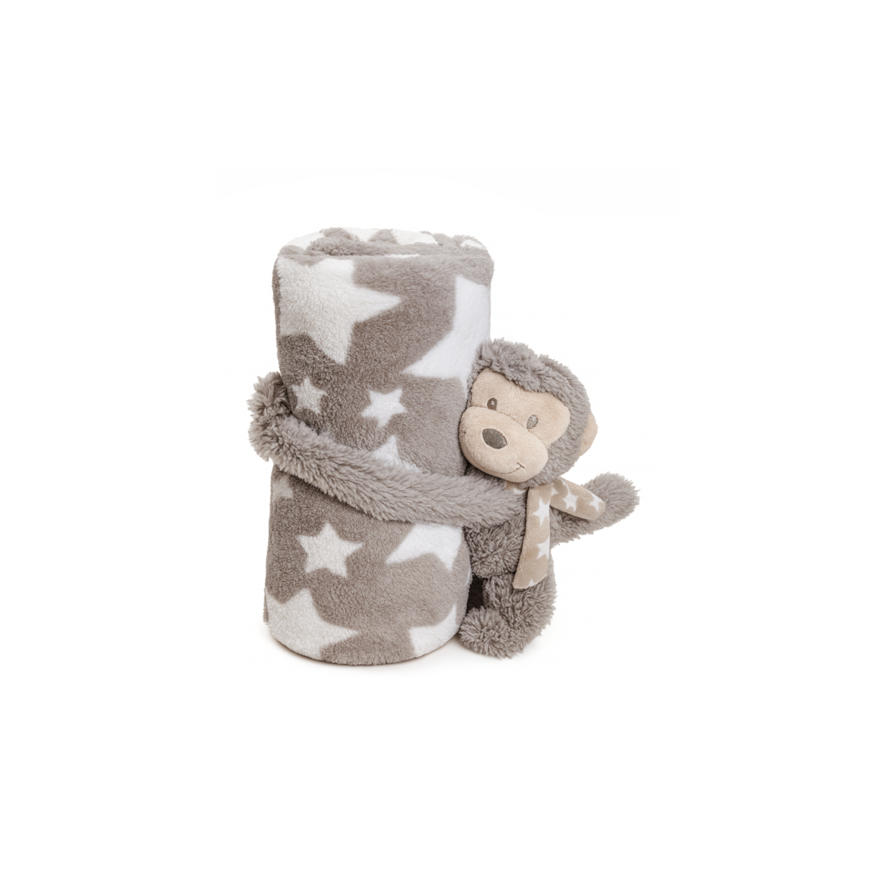 Gepersonaliseerd Fleece Babydekentje – Aap