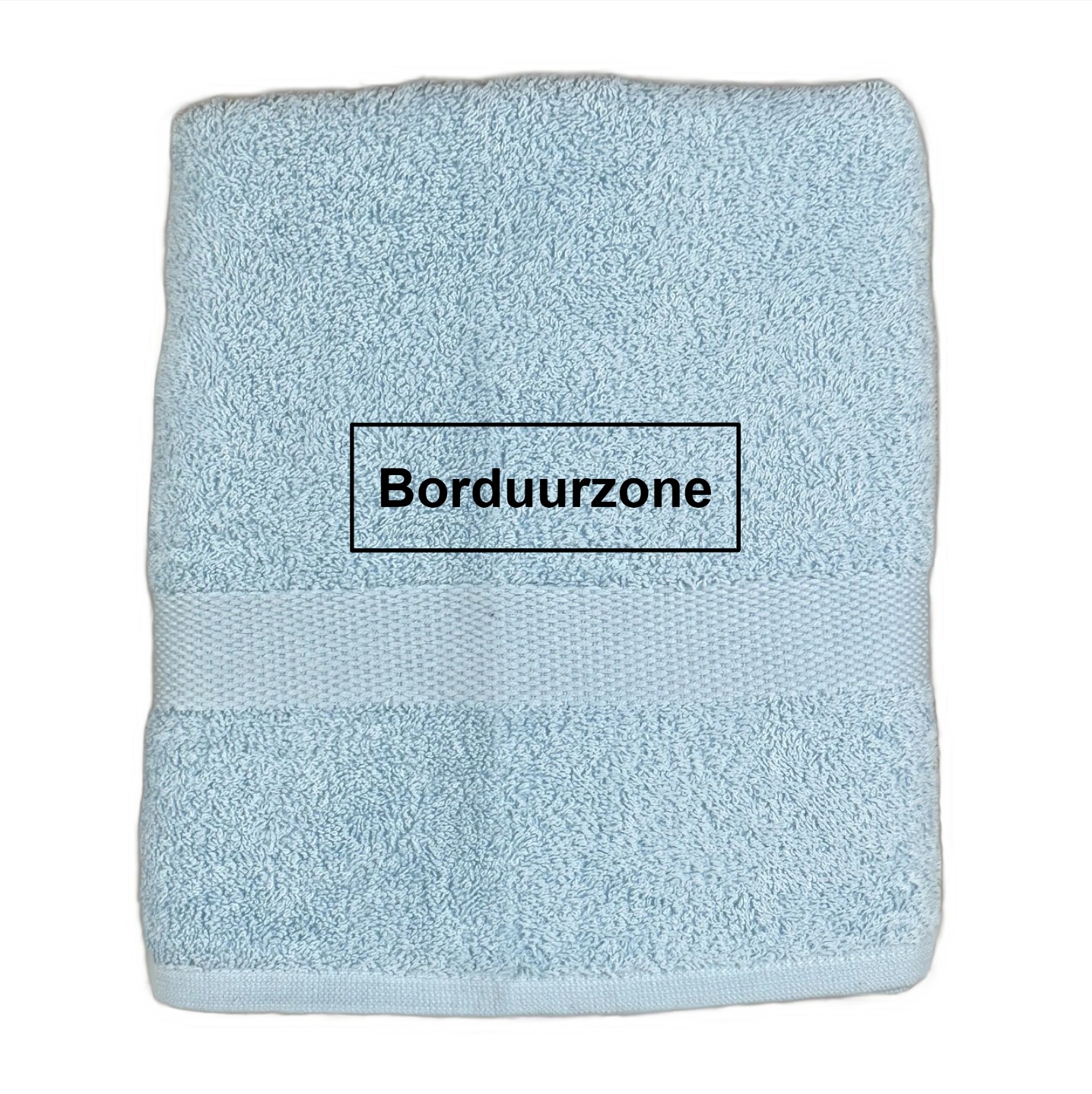 Gepersonaliseerde handdoek (50x100cm) - Babyblauw