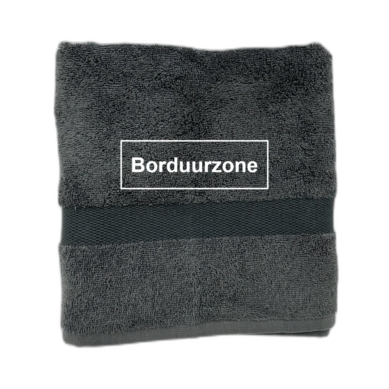 Gepersonaliseerde handdoek (50x100cm) - Antraciet