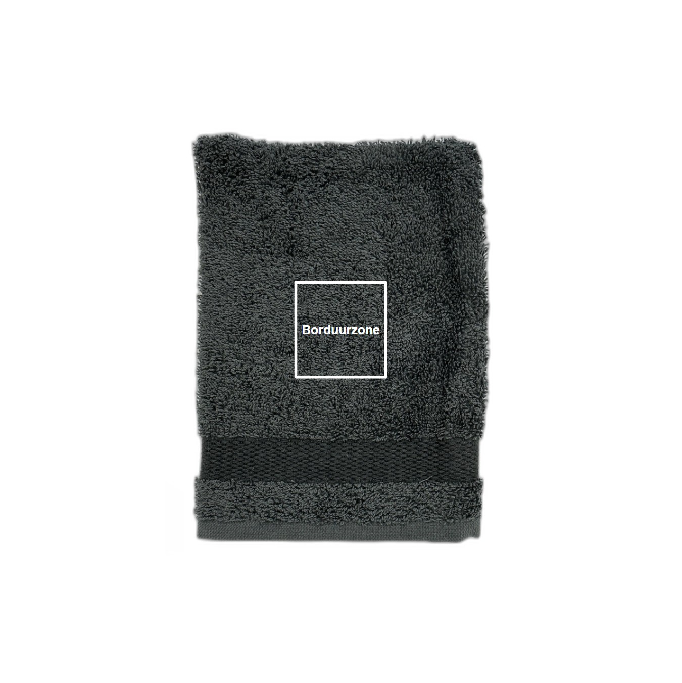 Gepersonaliseerd washandje - Antraciet