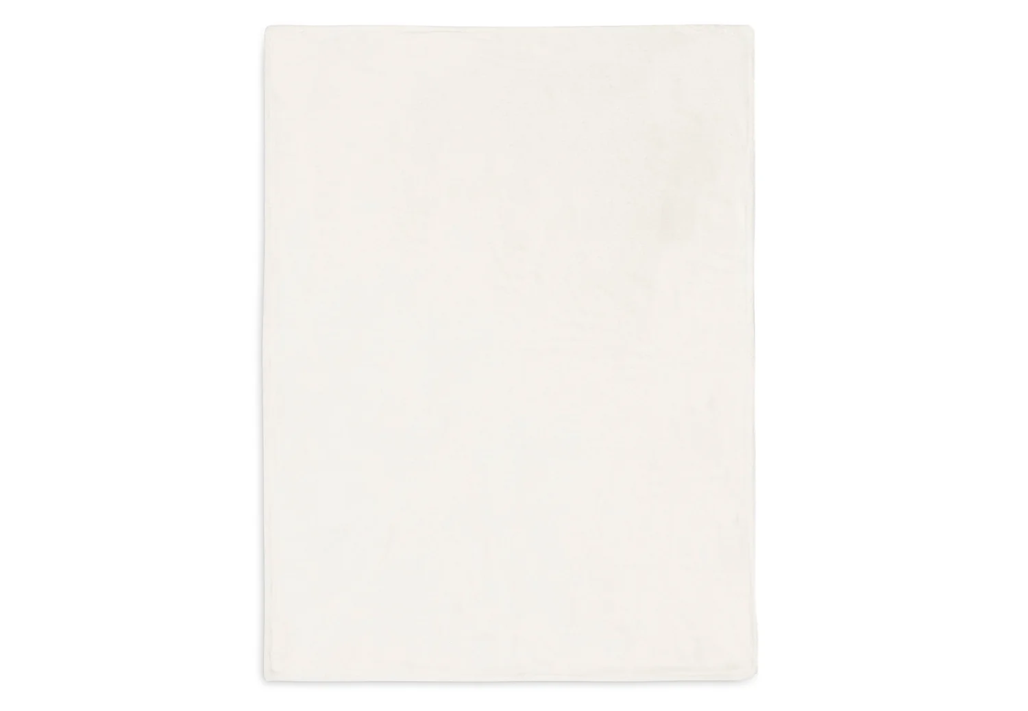 Gepersonaliseerd babydeken met fleece - Crème