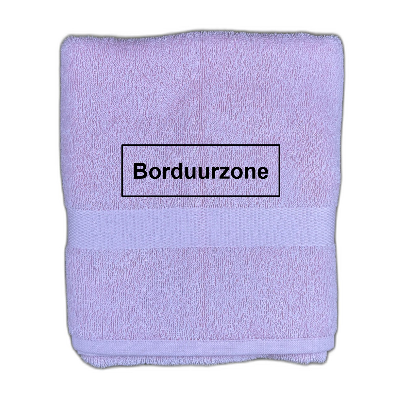 Gepersonaliseerde handdoek (50x100cm) - Pastelroze