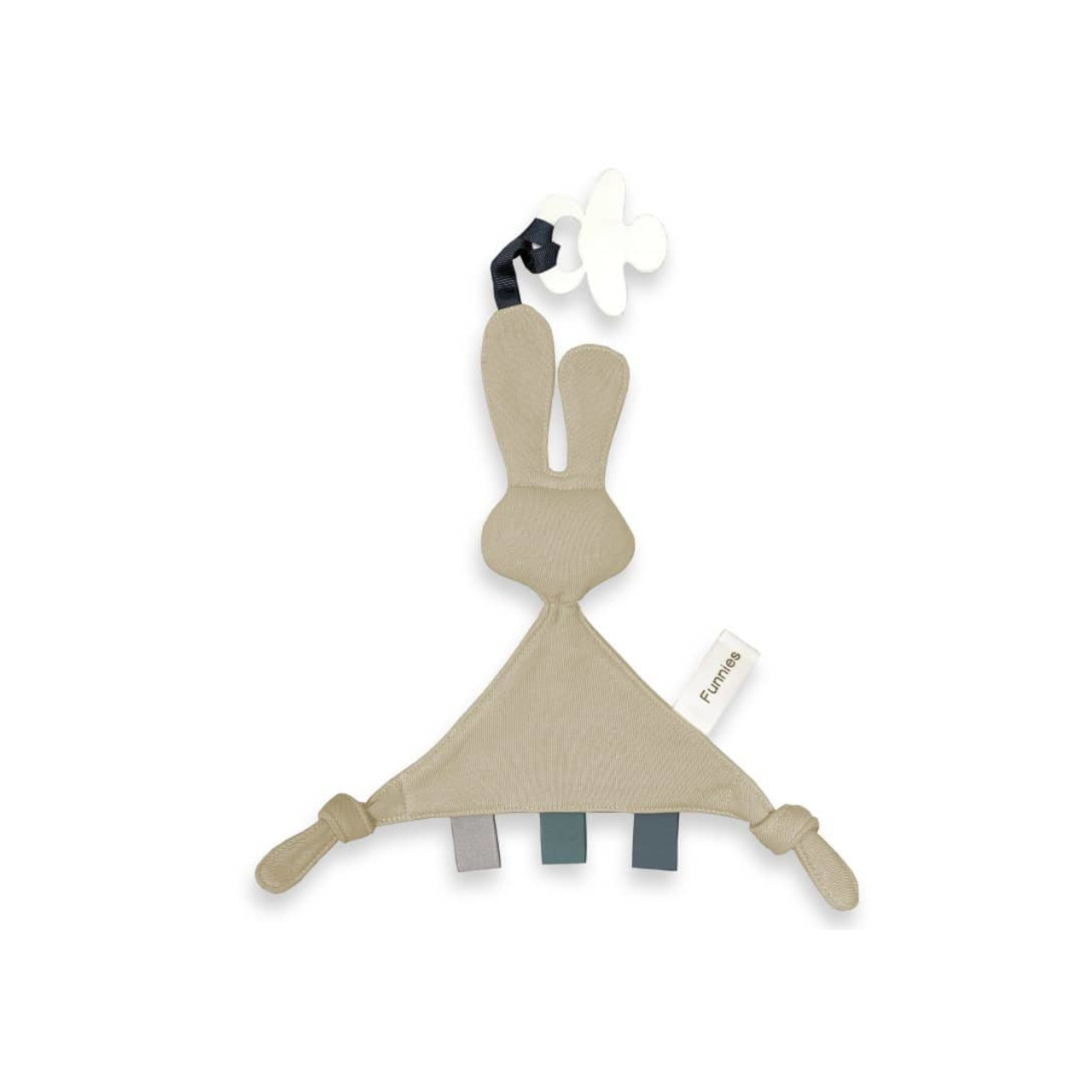 Gepersonaliseerd fopspeendoekje - Konijn beige