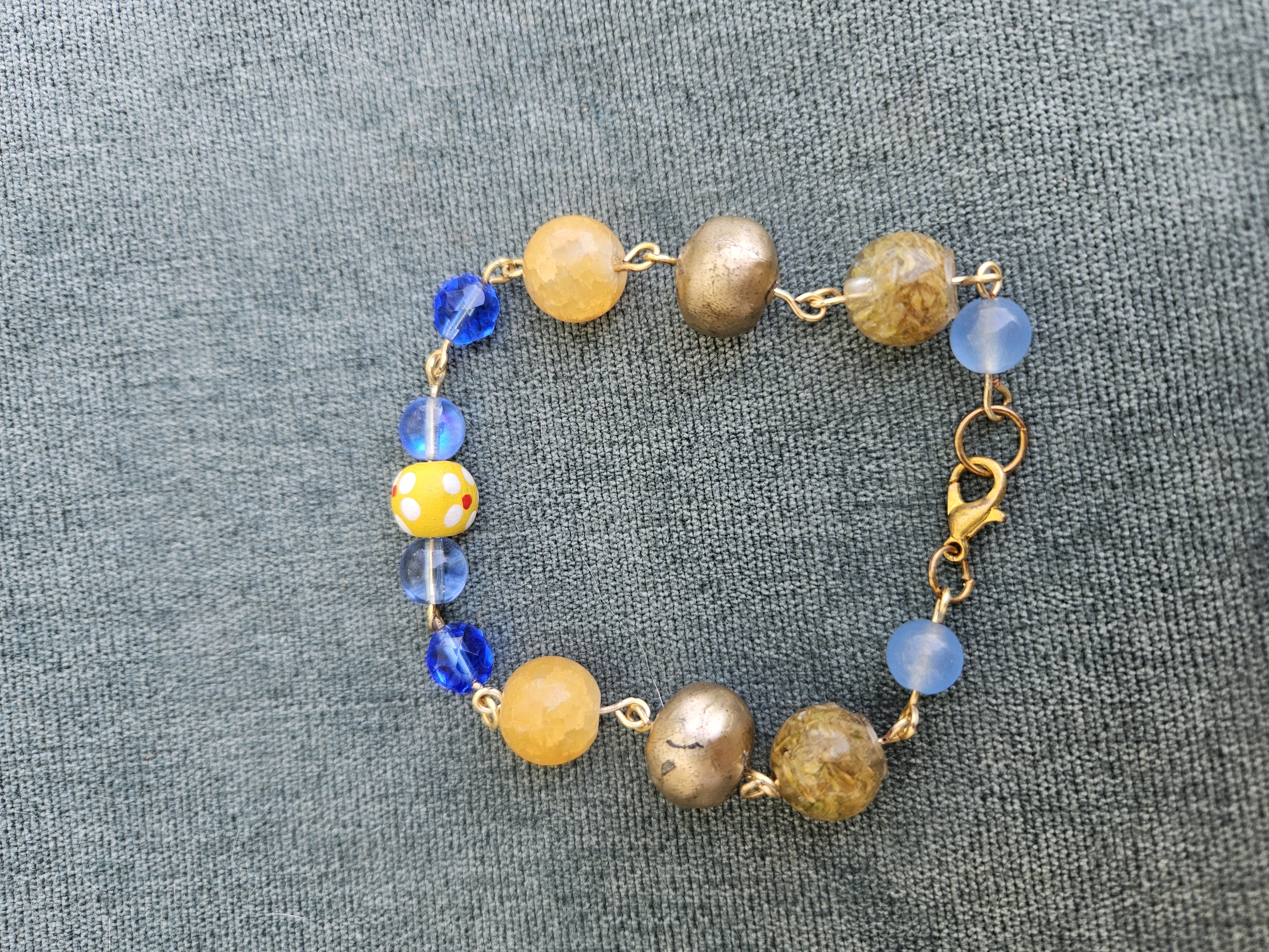 Sunshine All Day Upcycled Bracelet