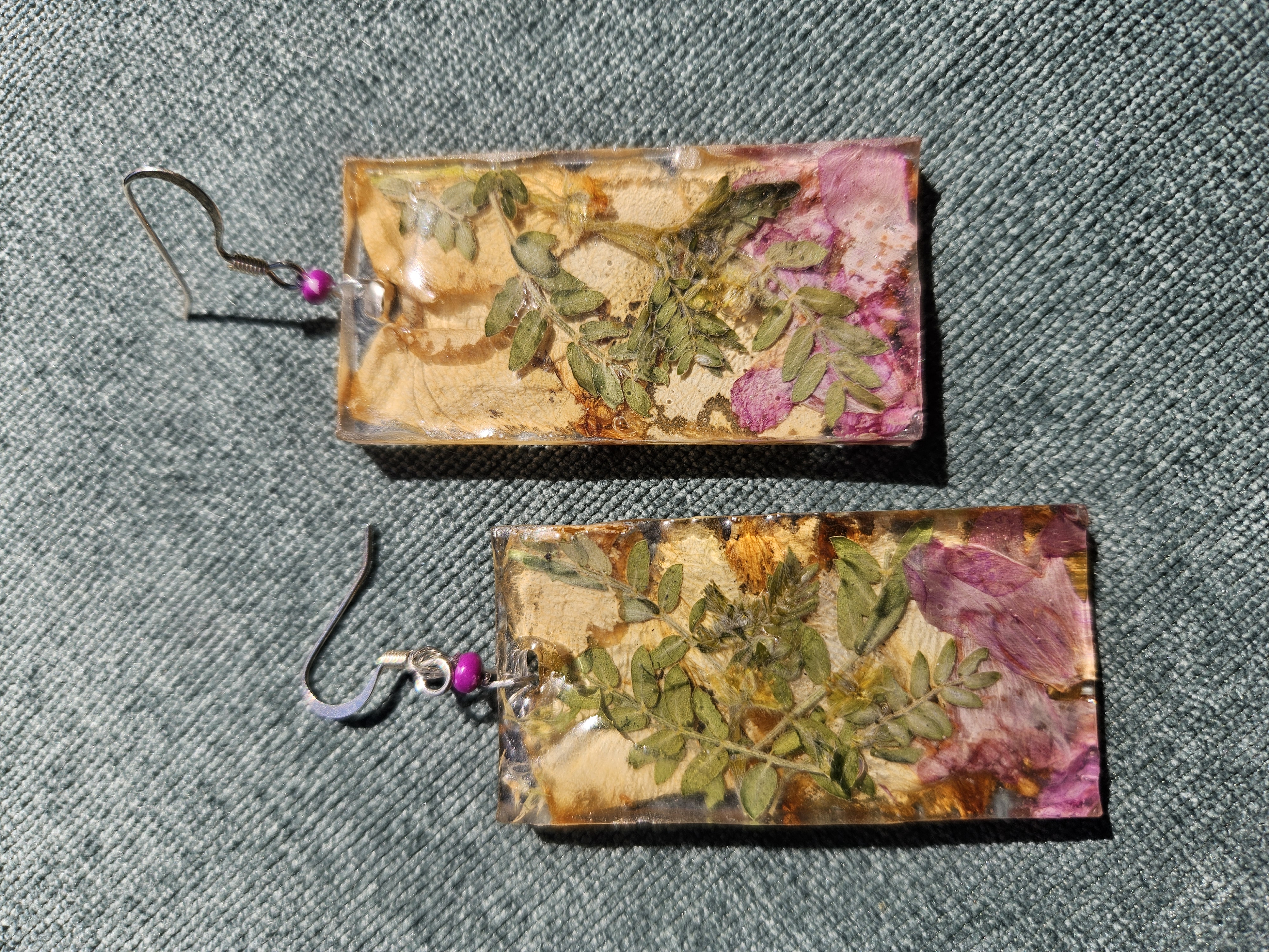 Urbex Explorer Pressed Flower Earrings