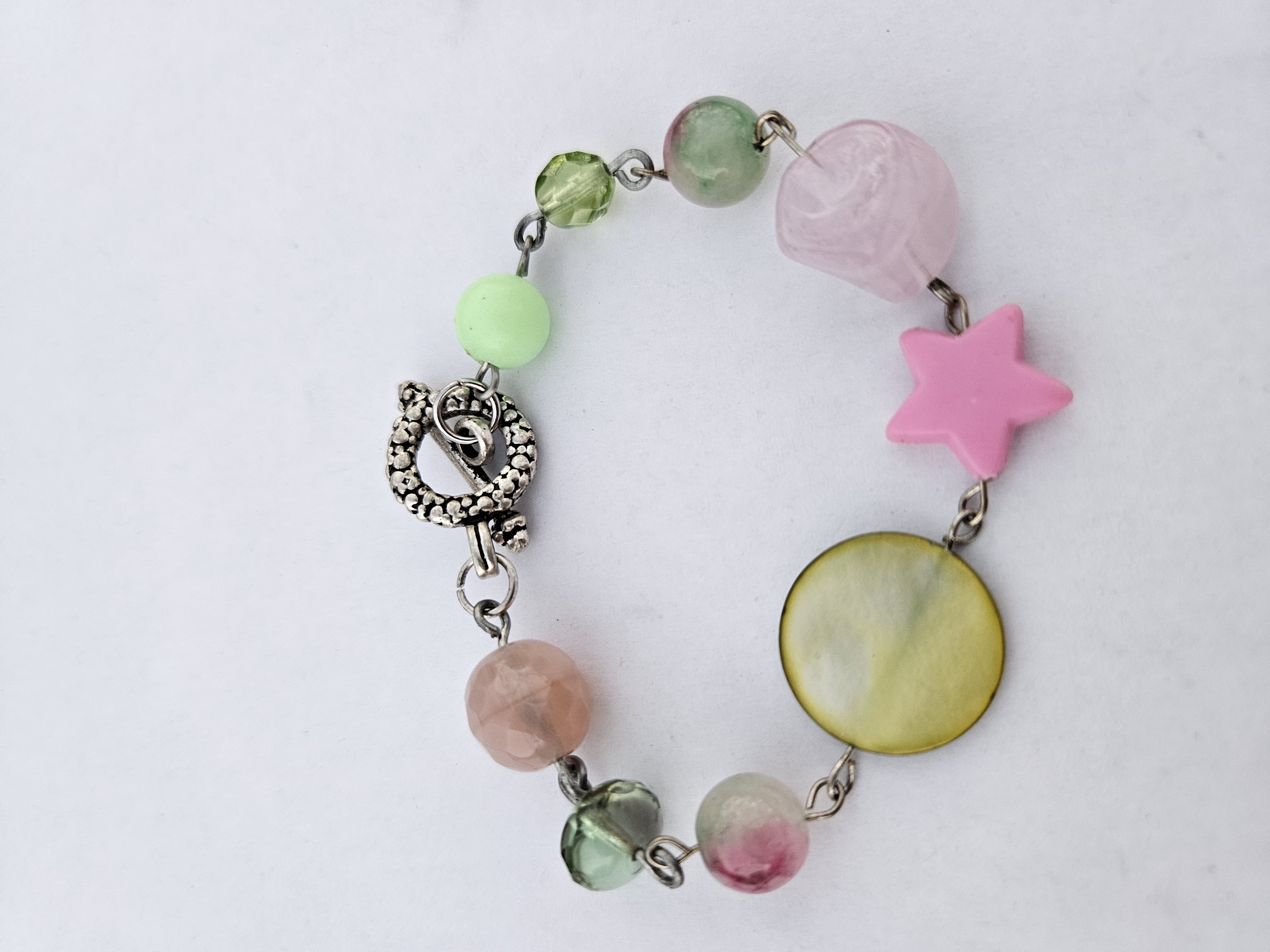 Pink & Punky Upcycled Bracelet