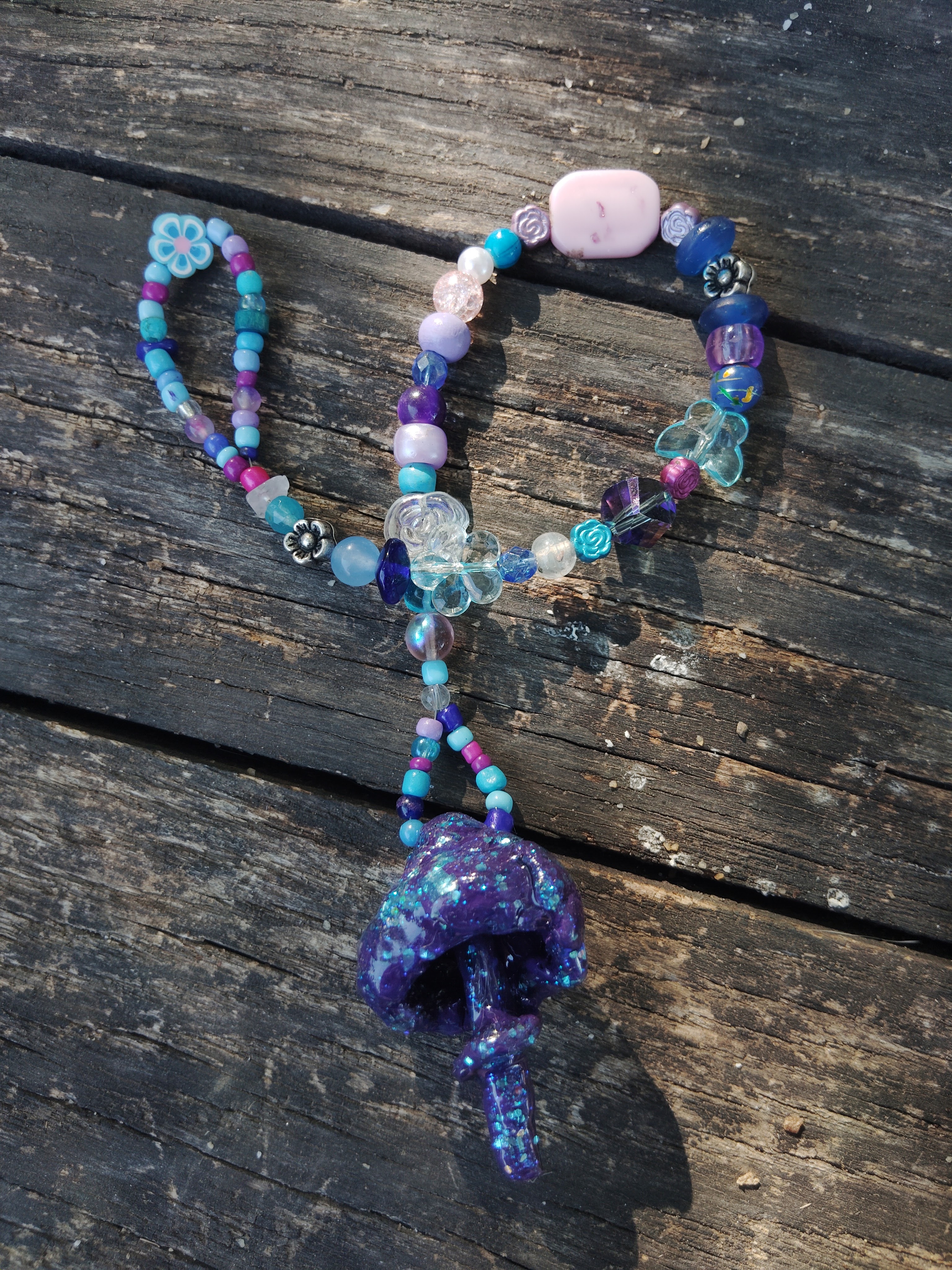 Lucky Galaxy Mushroom Charm