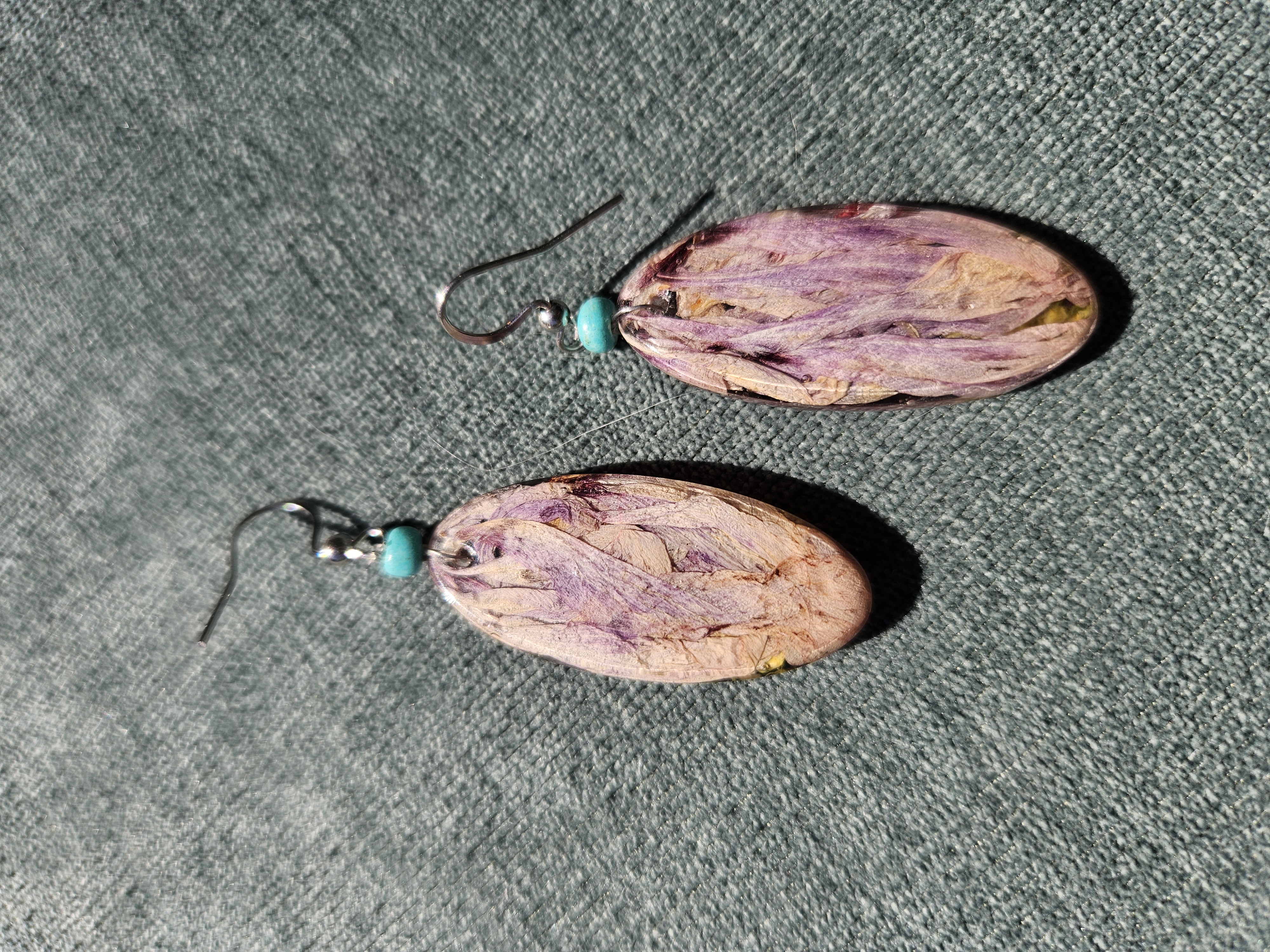 Tea Party Pressed Flower Earrings